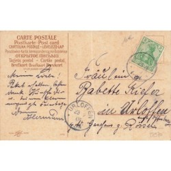 n°28970 - Clapsaddle - Fröhliche Weihnachten - Deux anges sous des cloches, et branches de sapin