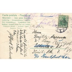 n°28972 - Carte Gaufrée - Clapsaddle - Fröhliche Weihnachten - Ange frappant sur le marteau d'une cloche