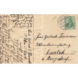 n°28977 - Carte Gaufrée - Fröhliche Weihnachten - Anges gardiens dans le ciel, l'un portant un nouveau né