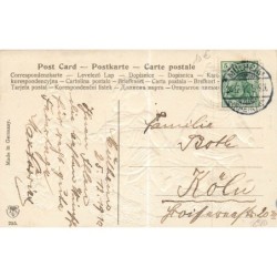 n°28980 - Carte Gaufrée - Fröhliche Weihnachten - Enfants se promenant sous la neige