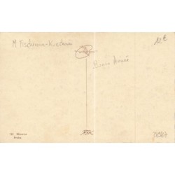 n°28987 - Stastny Novy Rok - Illustrateur M.Fischerova-Kuechova - Ange tenant des cochons en laisse