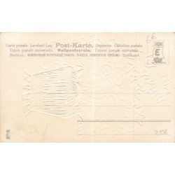 n°28998 - Carte Gaufrée - MSIB 13563 - Trèfles dans un pot