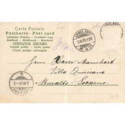 n°29008 - Illustrateur Caspari - Shöne Aussicht - Enfants sur un balcon, la fillette tenant une poupée