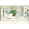 n°29010 - Pauli Ebner - MM Vienne 1235- Gelukkig Nieuwjaar - Des petits Pierrots apportant des cadeaux à une jeune fille
