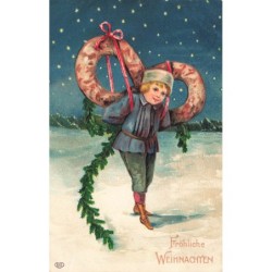 n°29025 - Carte Gaufrée -...