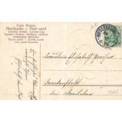 n°29025 - Carte Gaufrée - Fröhliche Weihnachten - Garçon portant un bretzel dans son dos