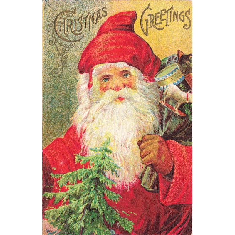 n°29042 - Carte Gaufrée - Noël - Christmas Greetings - Père Noël