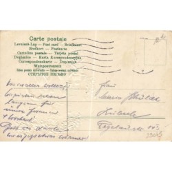 n°29045 - Carte Gaufrée - Fröhliche Pfingsten - Défilé d'une grenouille, et hannetons humanisés