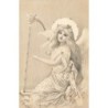 n°29049 - Fantaisie - Noël 1903 - Ange jouant de la harpe