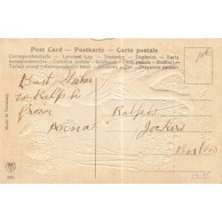 n°29095 - Carte Gaufrée - Anniversaire - Birthday Greeting - Elfe admirant un oiseau