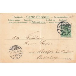 n°29097 - Clapsaddle - Postkarte mit Veilchenduft - Couple d'elfes dansant au-dessus de violettes