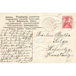 n°29105 - Carte Gaufrée - Fröhliche Weihnachten - Ange gardien jouant du violon sous une étoile