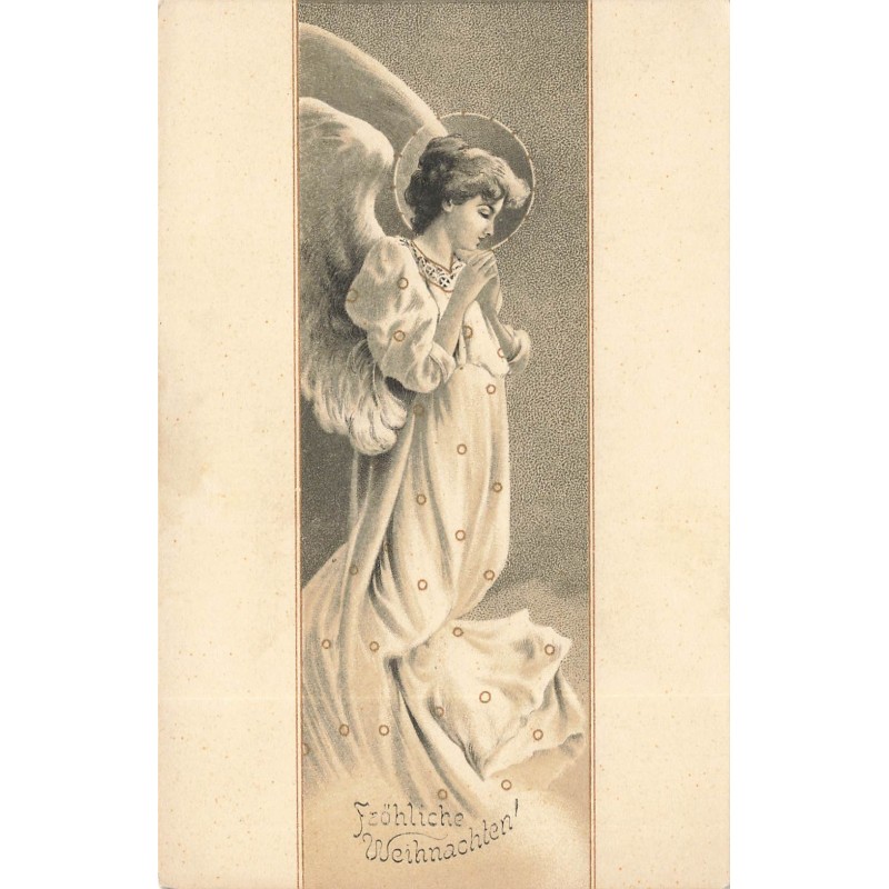 n°29108 - Noël - Fröhliche Weihnachten - Ange gardien priant