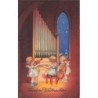 n°29109 - Fröhliche Weihnachten - Anges jouant de la musique, l'une de l'orgue, une autre du violon