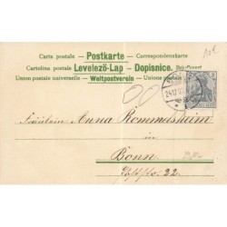 n°29112 - MSIB 12961 - Fröhliche Weihnachten - Anges au milieu de violettes, près d'une église