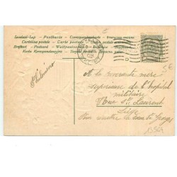 n°13564 - Carte Gaufrée - Joyeuses Pâques - Poussins avec un mouton