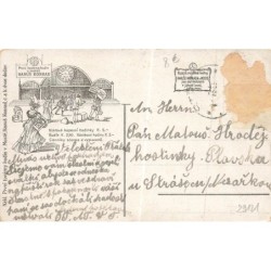 n°29121 - Noël - Anges chantant, au-dessus d'une église