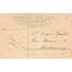 n°29124 - Carte Gaufrée - Nouvel An - Bonne Année - Anges peignant