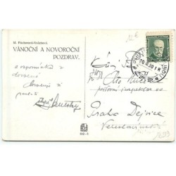 n°13567 - Carte Gaufrée - Joyeuses Pâques - Poussin sur des oeufs