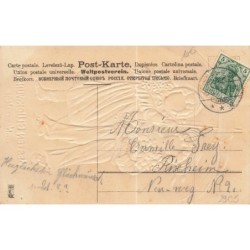 n°29135 - Carte Gaufrée - Anniversaire - MSIB 13744 - Couple d'enfants se promenant