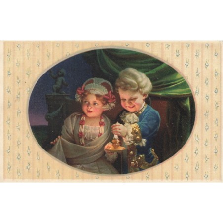 n°29165 - Illustrateur M. Munk Wien n°1121 - Jeune couple s'éclairant avec une bougie