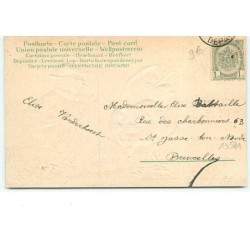 n°13571 - Carte Gaufrée - Joyeuses Pâques - Poussins habillés