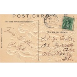 n°29189 - Carte Gaufrée - BW 309 - Saint-Valentin - To my Sweetheart - Anges ayant pêchés des coeurs