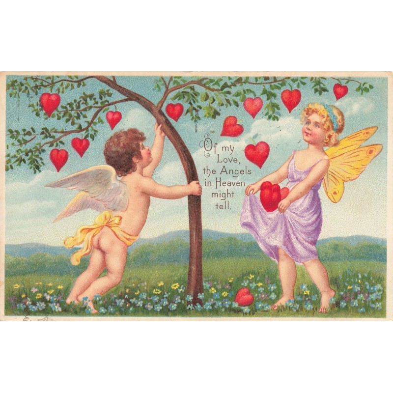 n°29191 - Saint-Valentin - Of my Love the Angels in Heaven might tell - anges