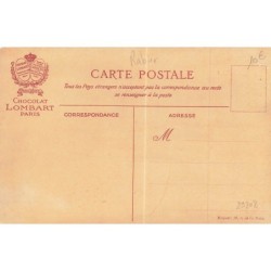 n°29208 - Illustrateur B. Rabier - Le chien qui porte à son cou le diner de son maître - Chocolat Lombart