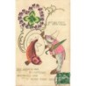 n°29224 - Carte Gaufrée - 1er Avril - Pour savoir le nom de l'expéditeur ... - Poissons habillés