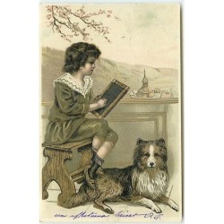 n°13584 - Carte Gaufrée -...