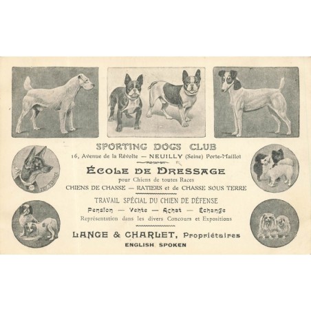n°29246 - Chien - Ecole de Dressage Sporting Dogs Club - Neuilly - Bouledogue Français