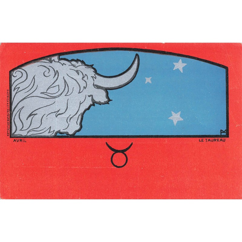 n°29256 - Illustrateur H. Meunier - Art Nouveau - Le Taureau - Signe du zodiaque