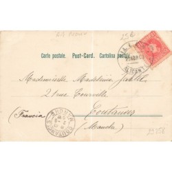 n°29258 - Illustrateur E. Döcker - Jeune femme regardant des trèfles - Art Nouveau