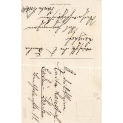 n°29271 - Fröhliche Weihnachten - Ange apportant des jouets à l'aide d'une luge, frappant à une porte