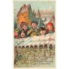 n°29279 - Nouvel An - Die besten Wünsch zum Jahreswechsel - Enfants derrière un mur