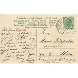 n°29287 - Nouvel An - Champignons humanisés regardant une automobile