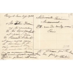 n°29288 - Style Baumgarten - Bonne Année - Fillette tenant un trèfle