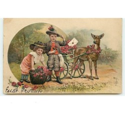n°13589 - Carte Gaufrée -...