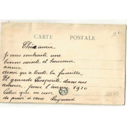 n°29304 - Carte Brodée - Janvier 1920 - Bonne Année - Fleurs