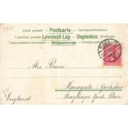 n°29317 - Carte Gaufrée - Pâques - Ein frohes Osterfest - Anges avec des oeufs