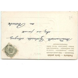 n°13593 - Carte Gaufrée - Enfants parmi des branches fleuries