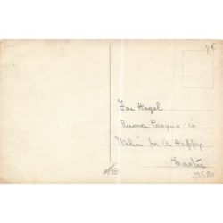 n°29320 - Pâques - Buona Pasqua - Fillette parlant à une chèvre attachée à un arbre