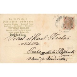 n°29333 - Illustrateur Mailick - Veselé Vanoce - Jeune femme marchant avec un ange dans la neige