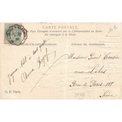 n°29368 - Carte Gaufrée - Joyeux Noël - Fillette décorant un sapin