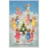 n°29383 - Noël - Herzlichen Weihnachtsgruss - Anges chantant autour d'un sapin
