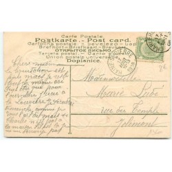 n°13600 - Carte Gaufrée - Bonne Fête - Ange portant un trèfle à quatre feuilles