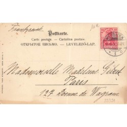 n°29391 - Nouvel An - Prosit Neujahr - Une femme jouant avec un très grand collier