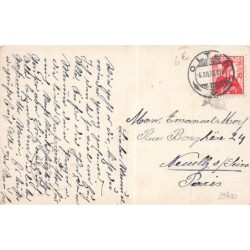 n°29400 - Feiertag - Chien - Zum Frühschoppen - Teckel marchant près d'un garçon