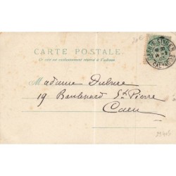 n°29405 - Art Nouveau - Jeune femme rousse portant un loup sur les yeux